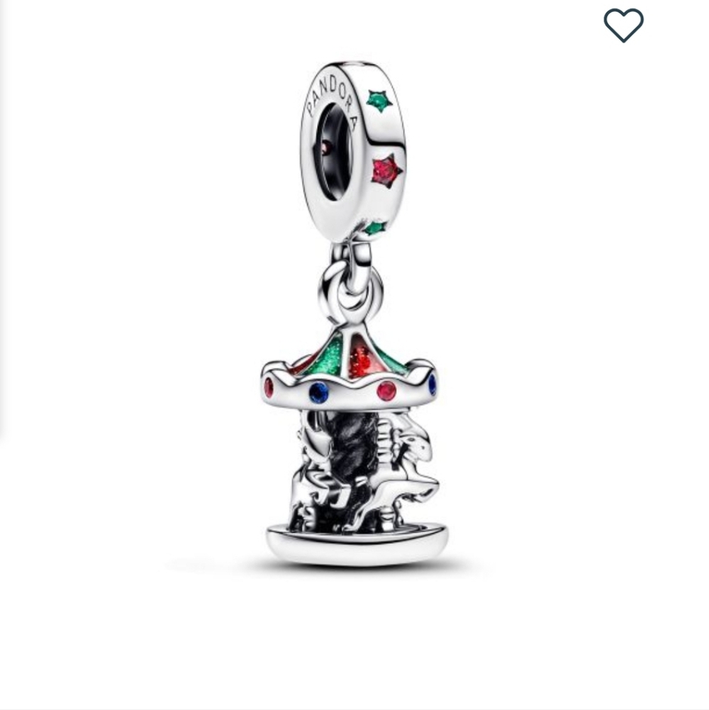 Authentic Pandora Spinning Carousel Dangle Charm - image 1